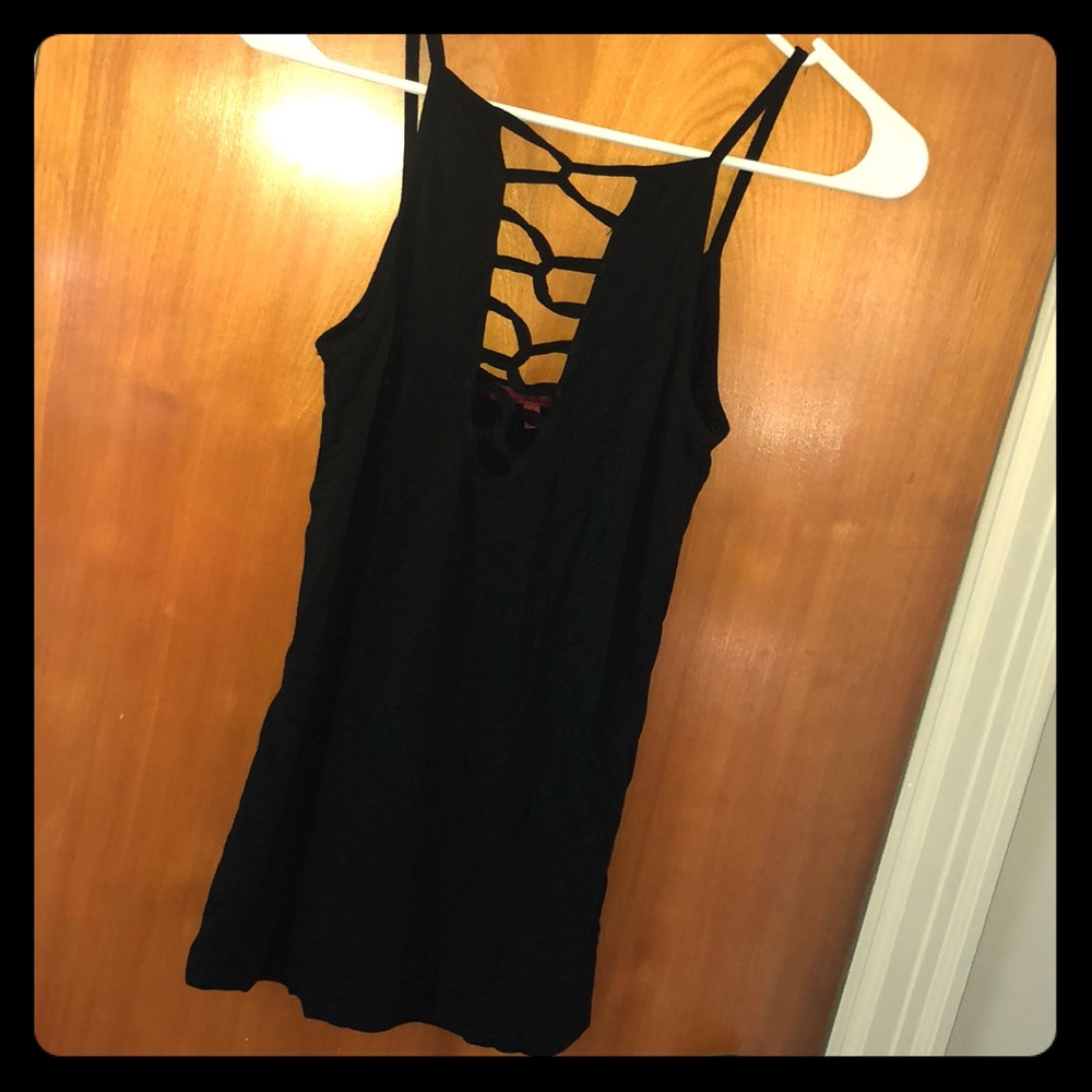 Black tank top